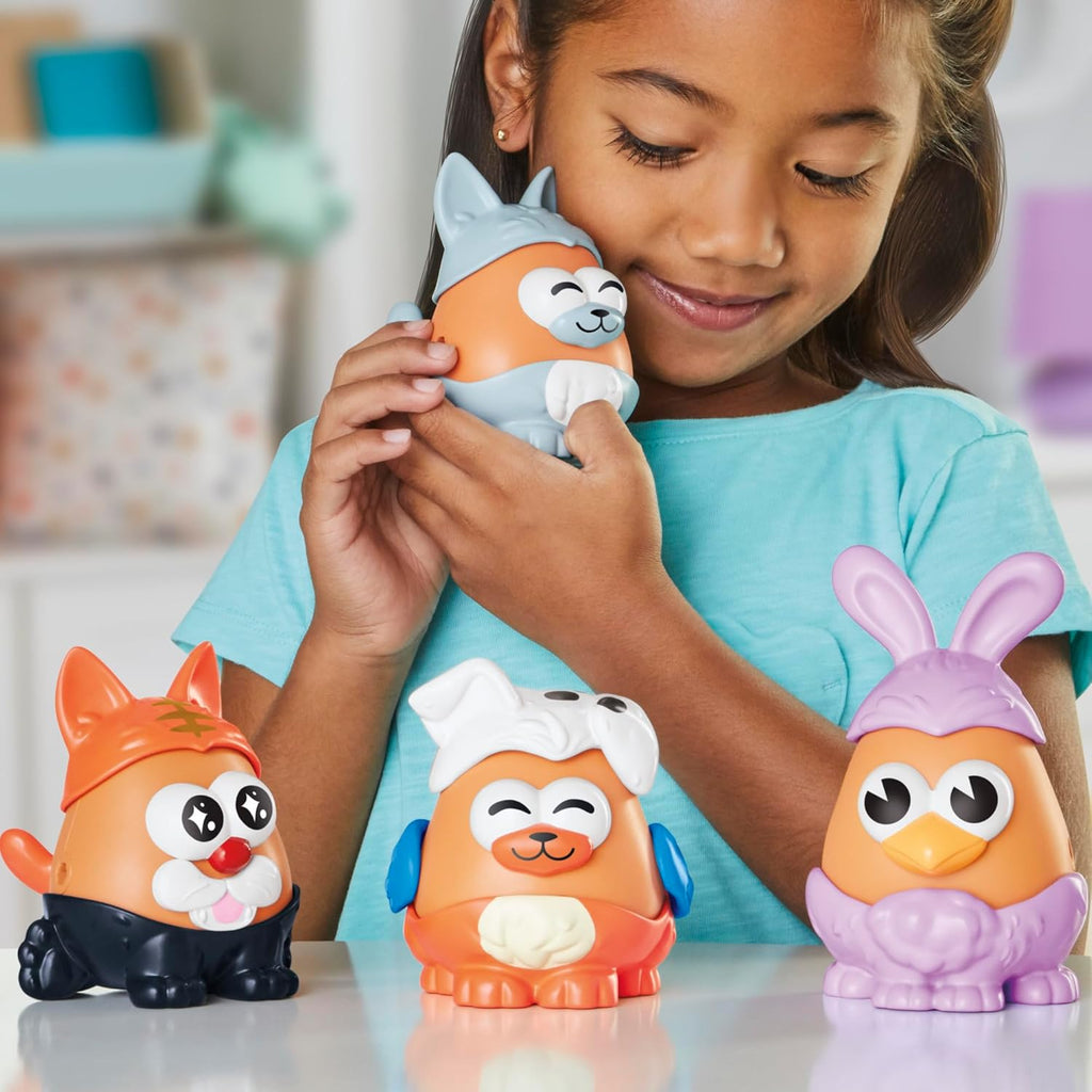 Potato Head Pet-Tato Tots, Pet-Themed Set with 31 Parts and Pieces Plus Rolling Carry Case, Toddler and Preschool Toys for Girls and Boys, Ages 2+